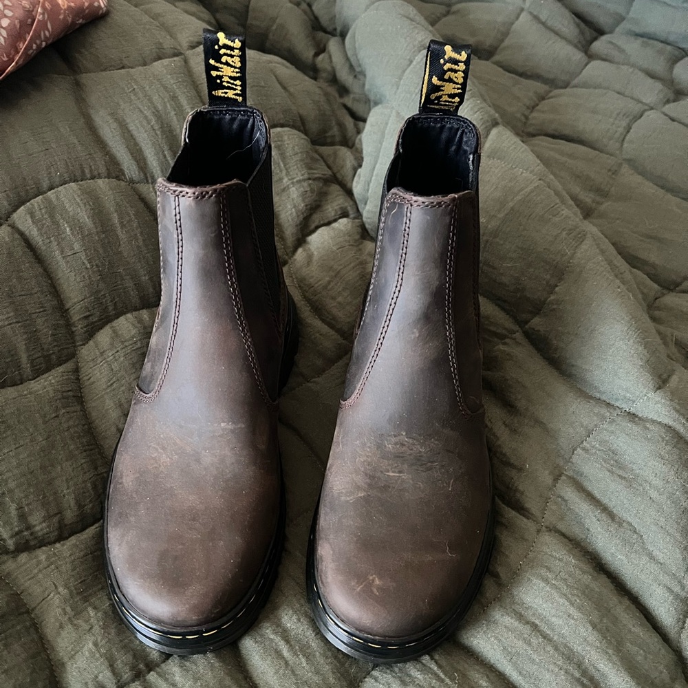 Dr. Martens Dark Brown Leather Boots New without box